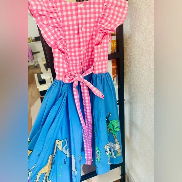 ELEANOR ROSE Zoo Dress - Size 7-8 Adorable!! - Picture 4 of 5